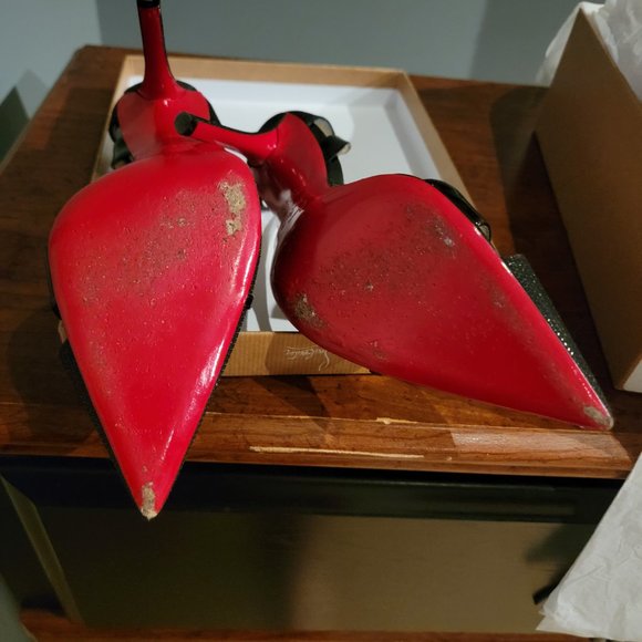 Christian Louboutin Edith 100 glitter shoes - Picture 5 of 7